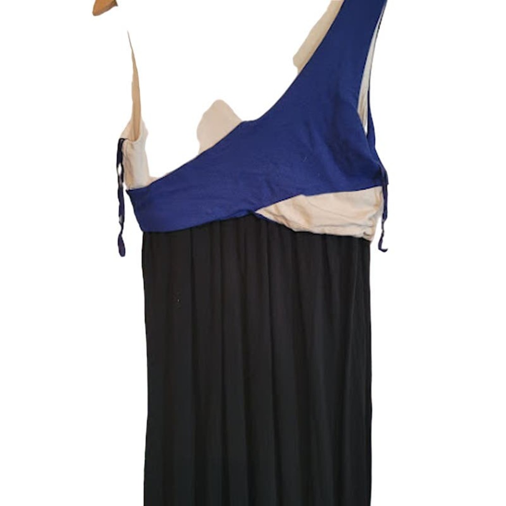 Anthropologie - Maeve- Blue, cream, and black maxi dress- size medium - Picture 6 of 8